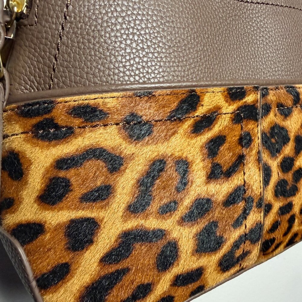NWT Ellis Leopard Calf Hair Crossbody Bag | OS - Picture 5 of 9